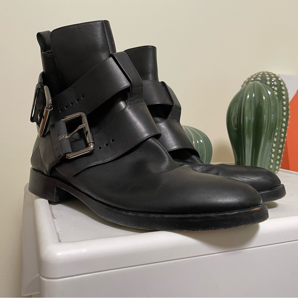 Pierre Hardy Leather boots with buckle details EU 38/US womens 7.5